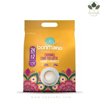 قهوه فوری بن مانو مدل چای لاته کارامل Caramel Chai Tea Latte